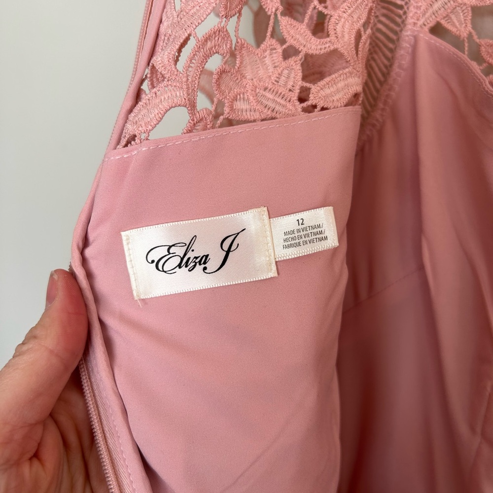 Eliza J Blush Lace Detail Dress - Picture 5 of 6